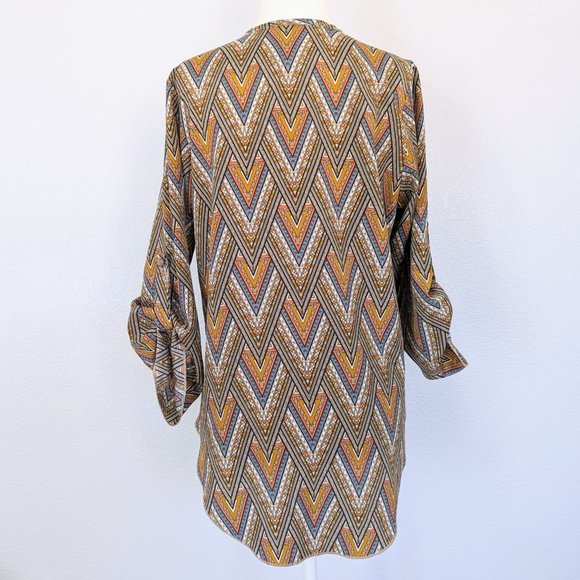 Vintage Retro Print Blouse - Picture 3 of 5